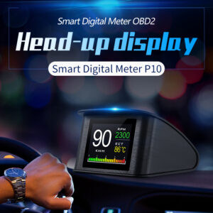 P10 Car HUD Head Up Display Smart Digital Speedometer with OBD2/EUOBD Port LED Display OBD 2 Scanner Diagnostic Tool Speed Alarm